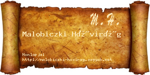 Malobiczki Hóvirág névjegykártya